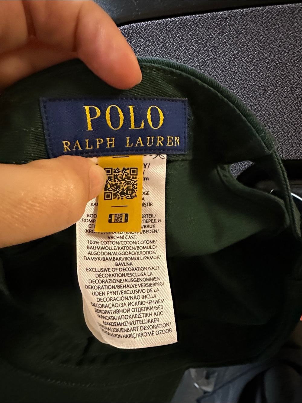 Ralph Lauren Dark Green Ralph's Coffee Patch Baseball Cap - Picture 3 of 5